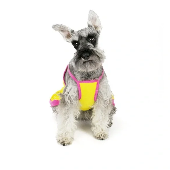 NWT Vibrant Life Dog Dress, Yellow Pink Polka Dot, XXSmall under 10 pounds - Picture 3 of 6